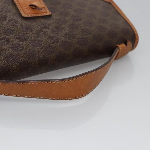 CELINE Macadam Canvas Hand Bag Pvc Leather Brown - Picture 7 of 13